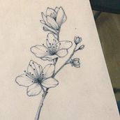 Mi Proyecto del curso: Tatuaje botánico con puntillismo. Un progetto di Illustrazione tradizionale, Design di tatuaggi e Illustrazione botanica di sarahdezmoya - 26.05.2021