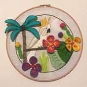Mi Proyecto del curso: Introducción al bordado tridimensional. Embroider project by Ana Belén Gordillo Bustamante - 05.27.2021