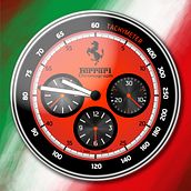 Ferrari Tachymeter. Traditional illustration, and Advertising project by chess 1m - 05.22.2021