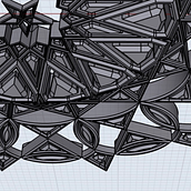 313 parts in fourteen-fold rosettes. Pattern Design project by Tha B - 09.03.2020