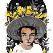 NEIL: El guardián de la selva amazónica.. Traditional illustration, Painting, Pencil Drawing, Creativit, Digital Illustration, Watercolor Painting, Portrait Drawing, Realistic Drawing, and Artistic Drawing project by ANA MILENA GUTIERREZ REY - 05.28.2021