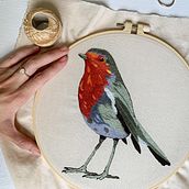 My project in Painting with Thread: Textile Illustration Techniques course. Projekt z dziedziny Tradycyjna ilustracja i  Haft użytkownika Elaine - 09.04.2021