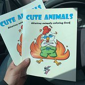 Cute animals coloring book. Een project van Traditionele illustratie, Ontwerp van personages y Stripboek van Aset Mammedli - 09.04.2021