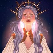 Meu projeto do curso: Iluminação e cor para retratos digitais no Photoshop. Un progetto di Illustrazione tradizionale, Illustrazione digitale e Pittura digitale di marcelabalencar - 28.05.2021