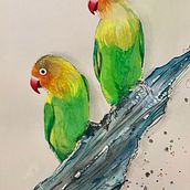 Mi Proyecto del curso: Acuarela artística para ilustración de aves. Un proyecto de Ilustración tradicional, Pintura a la acuarela, Dibujo realista e Ilustración naturalista				 de lorenavazquezpuell - 27.05.2021