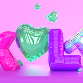 My project in 3D Typography: Playing with Color and Volume course. 3D, Animation, T, pograph, 3D Animation, 3D Design, and Digital Design project by triglaff - 05.28.2021