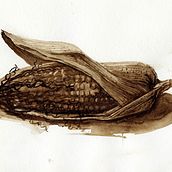 Corn in bister. Projekt z dziedziny  Malarstwo, Trad, c i jna ilustracja użytkownika Mertens Guus - 28.05.2021