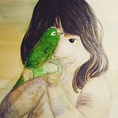 Meu projeto do curso: Retrato em aquarela a partir de uma fotografia. Traditional illustration, Watercolor Painting, and Portrait Drawing project by Eliane Guimarães do Carmo - 05.28.2021