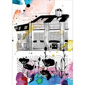 Illustration | Urban Sketching | Postcards from Weimar. Projekt z dziedziny Trad, c i jna ilustracja użytkownika Melissa Fiebig - 29.05.2021