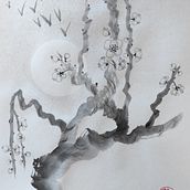 My project in Introduction to Sumi-e Painting course. Un proyecto de Ilustración tradicional, Dibujo e Ilustración con tinta de Gaia Vichi - 29.05.2021