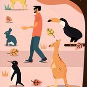My project in Stylized Vector Illustration with Color and Character course. Een project van Traditionele illustratie, Grafisch ontwerp, Vectorillustratie y Digitale illustratie van Wafi Sungkar - 28.05.2021