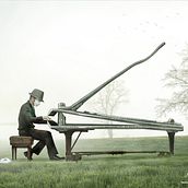 El pianista / The pianist. Photomontage, Photograph, Creativit, Digital Illustration, and Concept Art project by Néstor Rubén Fernández Aranda - 01.25.2021