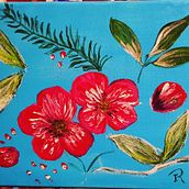 My project in Botanical Painting with Acrylic course. Traditional illustration, Fine Arts, Painting, Acr, lic Painting, and Botanical Illustration project by isabelbrtrms - 05.23.2021