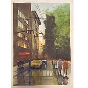Mi Proyecto del curso: Paisajes urbanos en acuarela. Un projet de Beaux Arts, Aquarelle et Illustration architecturale de Vicky Di Boscio - 29.05.2021