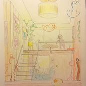 Mi Proyecto del curso, perspectiva en constante iluminaciòn y movimiento. Traditional illustration, Pencil Drawing, Drawing, and Sketchbook project by lucho t - 05.29.2021