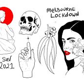 My project in Custom Tattoo Design with Procreate course. Un progetto di Illustrazione tradizionale, Graphic design, Disegno, Illustrazione digitale, Design di tatuaggi e Disegno digitale di Savannah Caravaggio - 30.05.2021