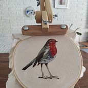 Mi Proyecto del curso: Pintar con hilo: técnicas de ilustración textil. Traditional illustration, and Embroider project by Joanna Ibarra - 05.30.2021
