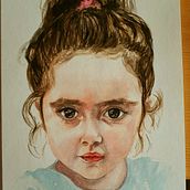 Malú . Watercolor Painting project by tpazlla - 05.31.2021