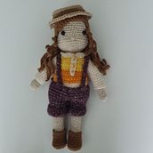 Mi Proyecto del curso: Amigurumi: diseño de ropa, pelo y complementos. Un proyecto de Crochet de fabianabertilli - 31.05.2021