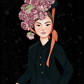 Fanart Selena Gomez. Traditional illustration project by Lélis Castro - 03.15.2021