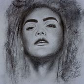 Meu projeto do curso: Retrato artístico com carvão vegetal: criando atmosferas. Traditional illustration, Fine Arts, Drawing, Portrait Drawing, Realistic Drawing, and Artistic Drawing project by Leticia Fagundes - 05.31.2021