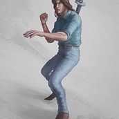 Meu projeto do curso: Ilustração de personagens com tinta acrílica. Un progetto di Illustrazione tradizionale, Character design, Pittura, Fumetto e Pittura acrilica di Bruno Cullen - 31.05.2021