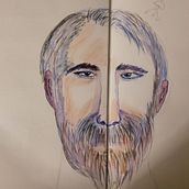 Meu projeto do curso: Caderno de retratos em aquarela. Painting, Watercolor Painting, Portrait Drawing, and Sketchbook project by apscoimbra - 06.01.2021