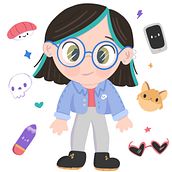 JennAngulo. Un proyecto de Ilustración tradicional, Br, ing e Identidad, Diseño de personajes e Ilustración digital de Jenn Angulo - 30.05.2021