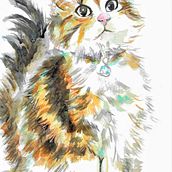 Mi Proyecto del curso: Técnicas experimentales de acuarela para principiantes . Traditional illustration, Fine Arts, Watercolor Painting, and Naturalistic Illustration project by Helen Lucero Aliaga Flores - 05.30.2021