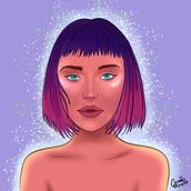Meu projeto do curso: Retrato de personagens femininas com Procreate. Un proyecto de Ilustración tradicional, Ilustración digital y Dibujo digital de gillianoliveiras - 30.05.2021