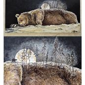 Animales totémicos . Un projet de Peinture de Elena Úbeda - 01.06.2021