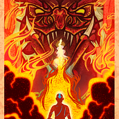 Proyecto del curso: Ilustración vectorial: The Last Airbender. Traditional illustration, Vector Illustration, Poster Design, and Digital Illustration project by Lucas Soucés - 05.26.2021