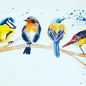 Mi Proyecto del curso: Acuarela artística para ilustración de aves. Un progetto di Illustrazione tradizionale, Pittura ad acquerello, Disegno realistico e Illustrazione naturalistica di vivibesmadrigal - 01.06.2021