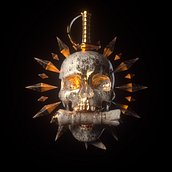Pirate skull . Un progetto di 3D, Illustrazione tradizionale, Graphic design, Modellazione 3D, Character design 3D e Progettazione 3D di Antony jefferson Timoteo Rodríguez - 01.06.2021