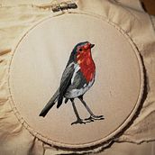 Mi Proyecto del curso: Pintar con hilo: técnicas de ilustración textil. Traditional illustration, and Embroider project by Miriam Iglesias - 06.02.2021