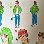Mi Proyecto del curso: Dibujo de personajes manga desde cero. Traditional illustration, Character Design, Comic, Pencil Drawing, Drawing, and Manga project by Santiago Lozano - 06.01.2021