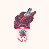 Sentimientos durante la cuarentena . Un progetto di Illustrazione tradizionale, Pittura digitale e Disegno digitale di Beatriz Molina Rios - 14.08.2020