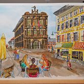 My project in Artistic Watercolor Sketching: Dare to Express Your Ideas course. Un progetto di Illustrazione tradizionale, Bozzetti, Creatività, Disegno, Pittura ad acquerello e Sketchbook di Mike Shaw - 03.06.2021