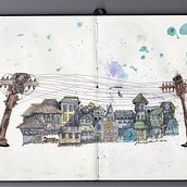 My project in The Art of Sketching: Transform Your Doodles into Art course "Baryo". Un progetto di Illustrazione tradizionale e Belle arti di Vanessa David - 02.06.2021