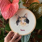 Meu projeto do curso: Needle painting para principiantes. Embroider, and Naturalistic Illustration project by Isabella - 05.31.2021