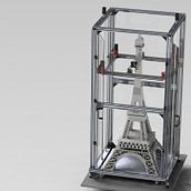 Design of a 3D clay printer - human size objects. Design de produtos projeto de MARTIN CARVI - 01.07.2020