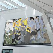 Local Fabric: A generative artwork that weaves crowd-sourced photography of Boston in a public atrium.. Interactive Design, and Digital Design project by Olivia Johnson - 06.04.2021