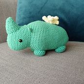 Mi Proyecto del curso: Diseño y creación de amigurumis. This is RINO!. Arts, Crafts, To, Design, Fiber Arts, DIY, and Crochet project by Valeria Flores - 06.04.2021