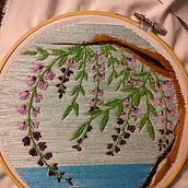 Mi Proyecto del curso: Introducción al bordado botánico. Un proyecto de Bordado de saralu97_1 - 23.05.2021