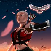 A coruja e a garota Ein Projekt aus dem Bereich Traditionelle Illustration und Digitale Zeichnung von Guilherme Reis - 05.06.2021
