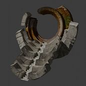 Enviroment Mount Targon. 3D, Design, Traditional illustration, Graphic Design, 3D Animation, Video Games, and Concept Art project by Sebastián Vega - 06.04.2021