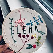 Meu projeto do curso: Técnicas básicas para bordado de letras. Embroider project by Ana Pimenta - 06.06.2021