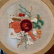 Mi Proyecto del curso: Técnicas avanzadas de bordado: puntadas y composiciones con volumen. Embroider project by Silvana F - 06.05.2021
