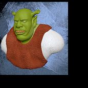 shrek 2021. Un proyecto de Diseño, Ilustración tradicional, Cine, vídeo, televisión, Concept Art, 3D, Diseño de personajes y Escultura de 3D Monster - 01.01.2021