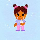 My project in Design of Kawaii-Style Characters course. Design, Traditional illustration, Character Design, Vector Illustration, and Manga project by Olga Morzhavina - 05.31.2021